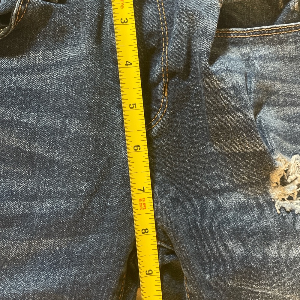 True Craft Mid Rise Skinny Jeans Size 3 Distressed Medium Wash Stretch Denim - Picture 9 of 14